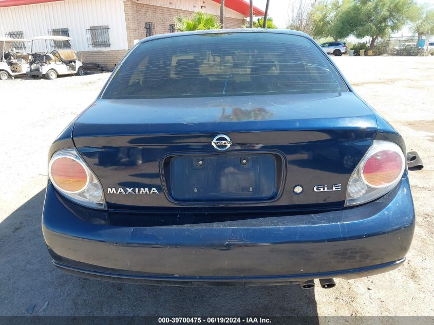 2002 Nissan Maxima Gle VIN: JN1DA31D42T427252 Lot: 39700475