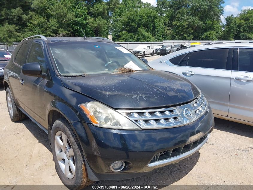 2007 Nissan Murano Se VIN: JN8AZ08W97W645521 Lot: 39700481