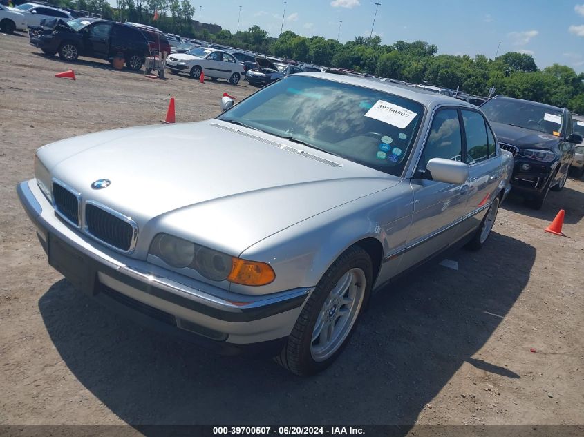 1999 BMW 740Il VIN: WBAGH833XXDP01074 Lot: 39700507