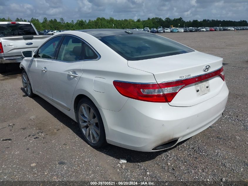 2013 Hyundai Azera VIN: KMHFH4JG8DA198859 Lot: 39700521