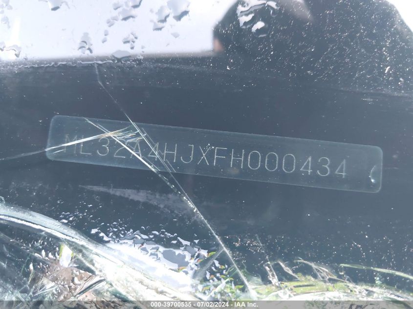 2015 Mitsubishi Mirage Es/Rf VIN: ML32A4HJXFH000434 Lot: 39700535