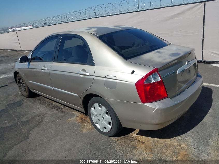 2004 Kia Spectra Ex/Lx VIN: KNAFE121845026651 Lot: 39700547