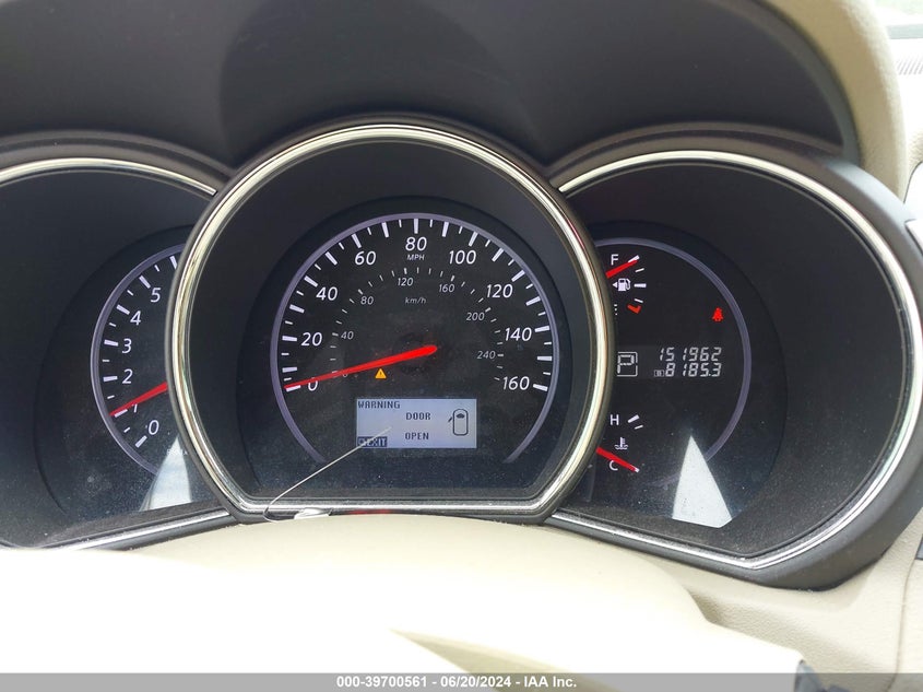 2012 Nissan Murano Le VIN: JN8AZ1MW5CW236051 Lot: 39700561