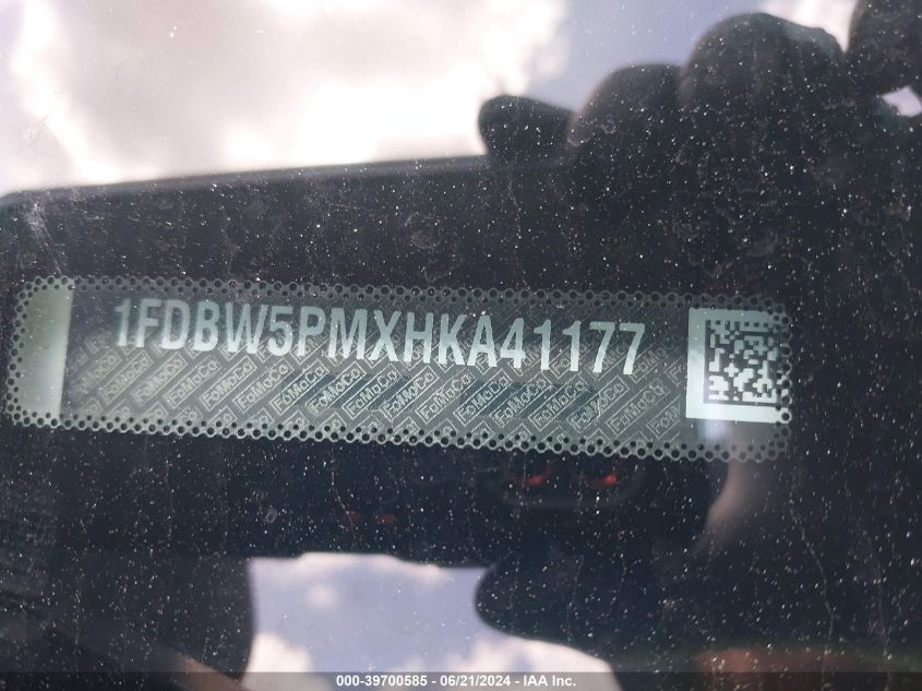 2017 Ford Transit T-350 VIN: 1FDBW5PMXHKA41177 Lot: 39700585