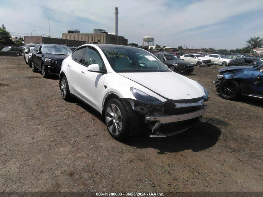 2022 TESLA MODEL Y LONG RANGE DUAL MOTOR ALL-WHEEL DRIVE - 7SAYGDEE1NF549244