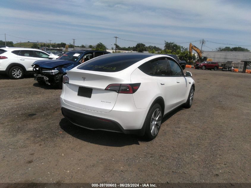 2022 Tesla Model Y Long Range Dual Motor All-Wheel Drive VIN: 7SAYGDEE1NF549244 Lot: 39700603