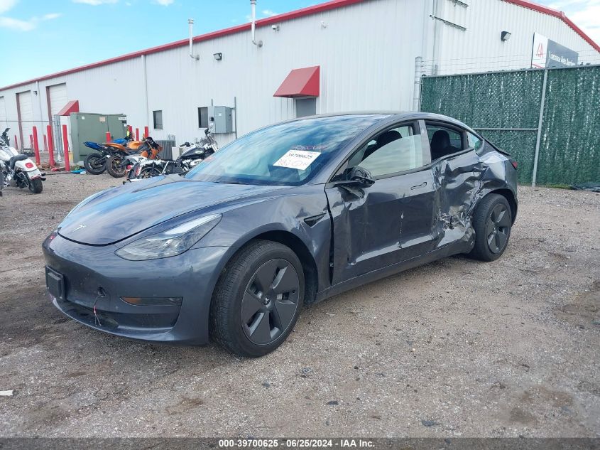 VIN 5YJ3E1EA7PF657654 2023 Tesla Model 3, Rear-Whee... no.2