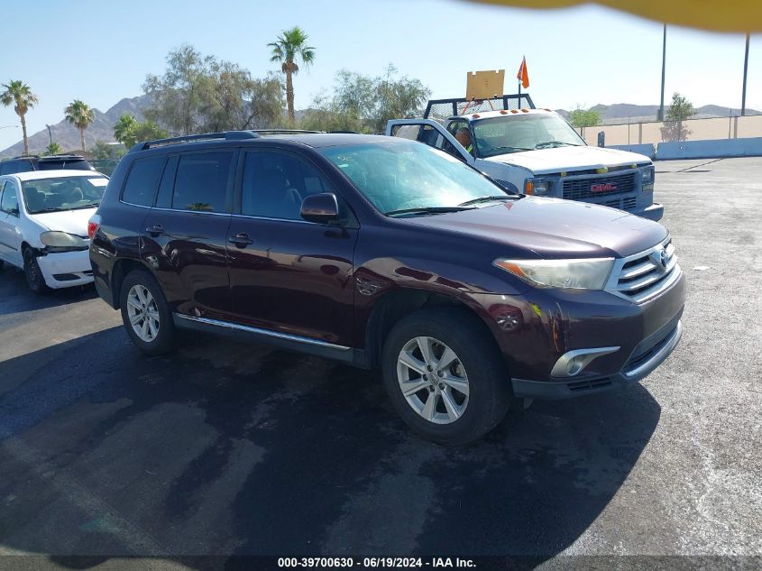 2012 Toyota Highlander Base V6 VIN: 5TDZK3EH5CS072413 Lot: 39700630