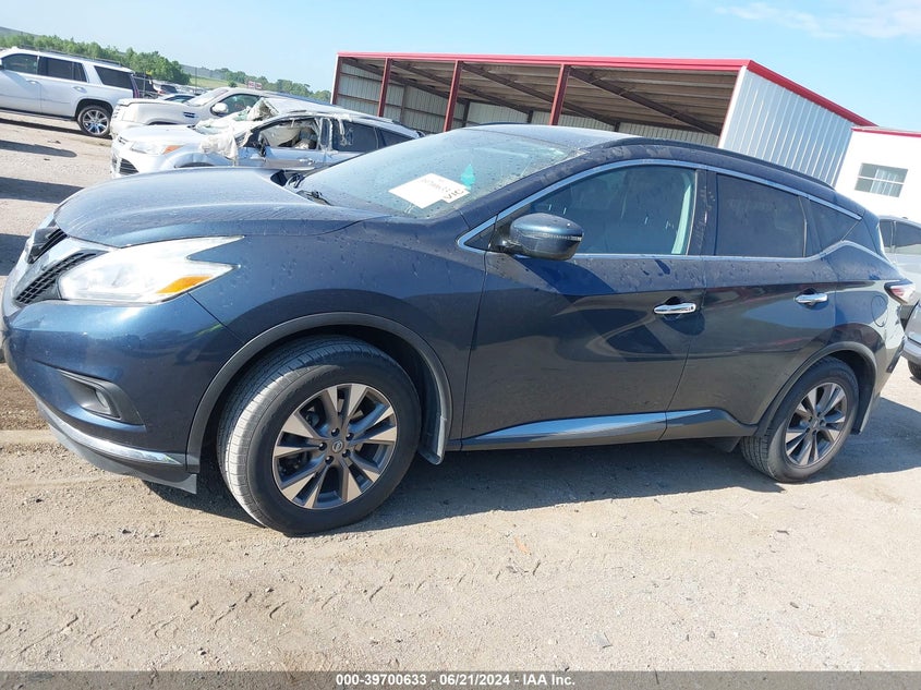 2016 Nissan Murano Sv VIN: 5N1AZ2MH0GN165996 Lot: 39700633