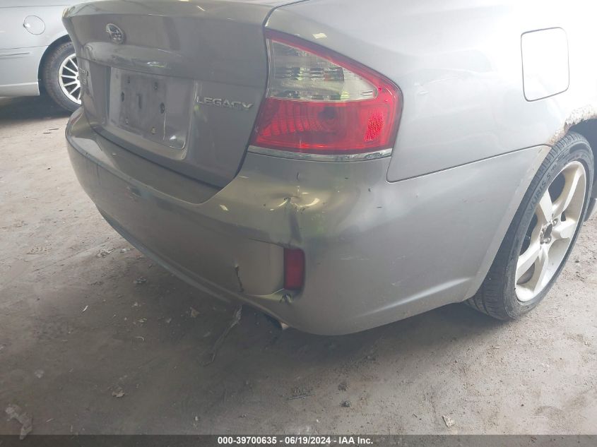 2009 Subaru Legacy 2.5I VIN: 4S3BL616297231525 Lot: 39700635