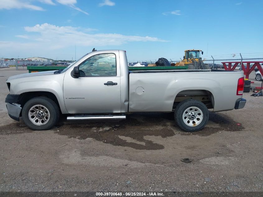 2009 GMC Sierra 1500 Work Truck VIN: 1GTEC14X29Z111510 Lot: 39700648