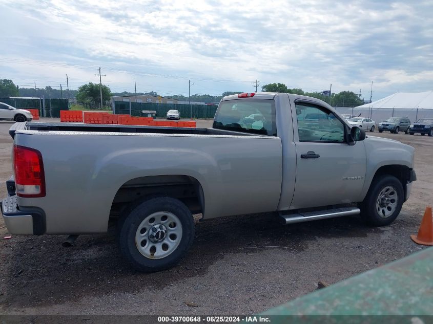 2009 GMC Sierra 1500 Work Truck VIN: 1GTEC14X29Z111510 Lot: 39700648