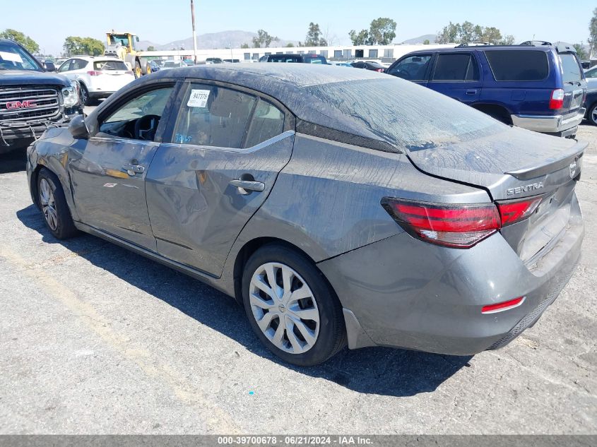 2022 Nissan Sentra S Xtronic Cvt VIN: 3N1AB8BV3NY248104 Lot: 39700678