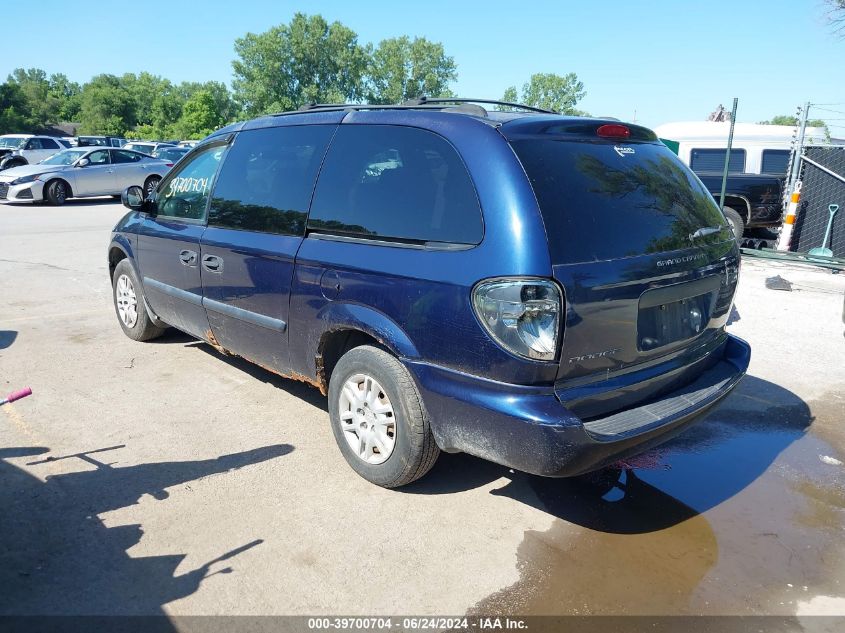 2005 Dodge Grand Caravan Se VIN: 1D4GP24R75B142116 Lot: 39700704
