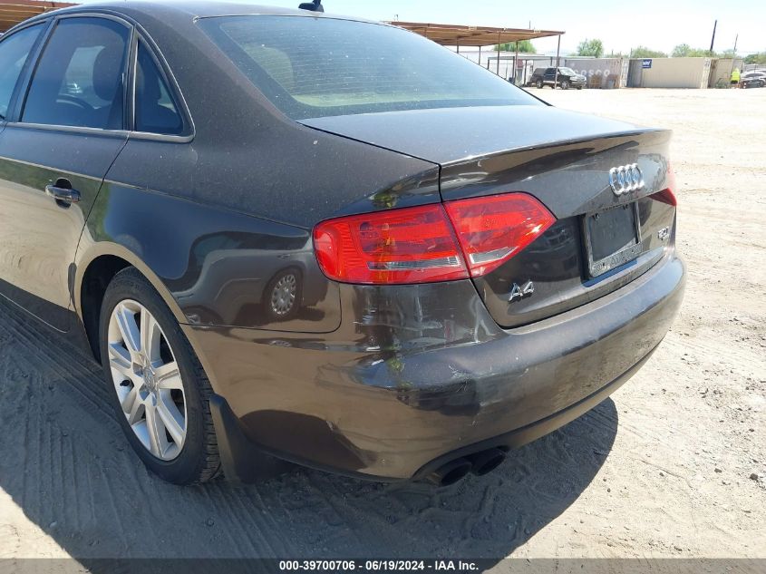 2011 Audi A4 2.0T Premium VIN: WAUDFAFL2BN028618 Lot: 39700706