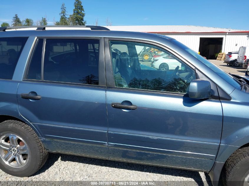 2005 Honda Pilot Ex-L VIN: 2HKYF18595H519579 Lot: 39700713