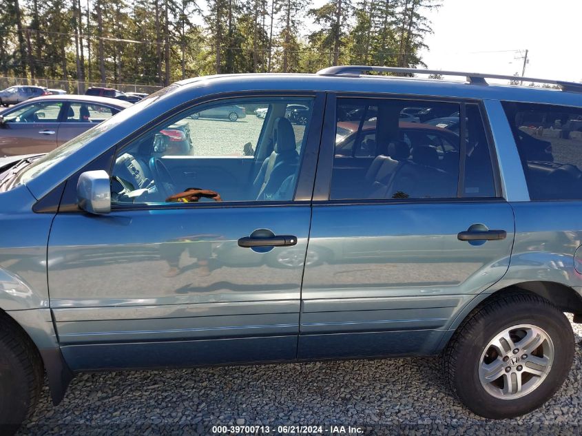 2005 Honda Pilot Ex-L VIN: 2HKYF18595H519579 Lot: 39700713