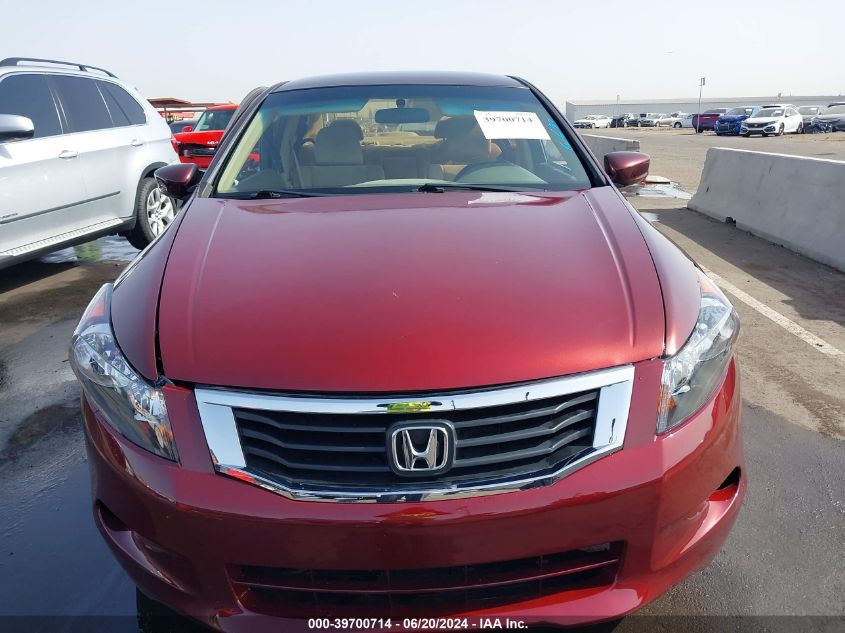 2010 Honda Accord 2.4 Lx-P VIN: 1HGCP2F41AA072059 Lot: 39700714