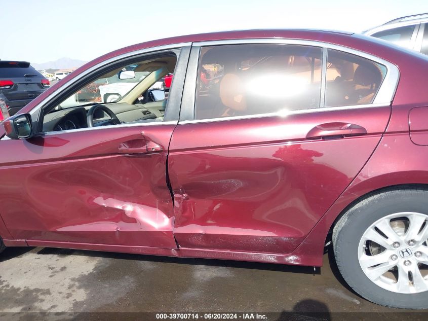 2010 Honda Accord 2.4 Lx-P VIN: 1HGCP2F41AA072059 Lot: 39700714