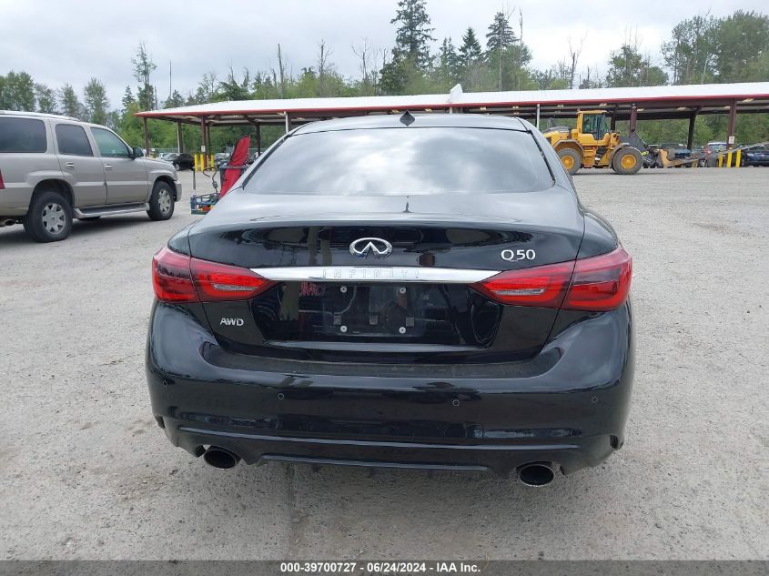 2020 Infiniti Q50 Luxe Awd VIN: JN1EV7AR2LM251857 Lot: 39700727
