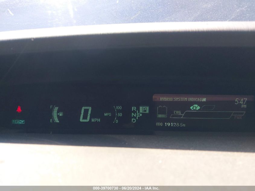 2013 Toyota Prius Three VIN: JTDKN3DU4D0338869 Lot: 39700730