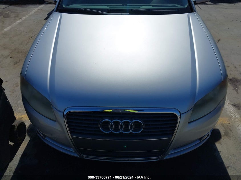 2006 Audi A4 2 Turbo VIN: WAUAF78E06A090052 Lot: 39700771