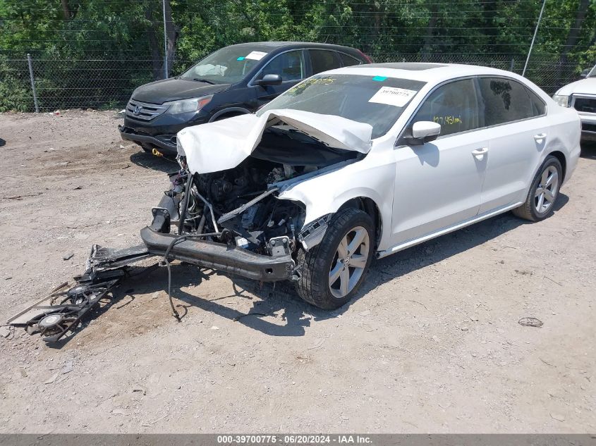 2013 Volkswagen Passat 2.5L Se VIN: 1VWBP7A36DC145356 Lot: 39700775