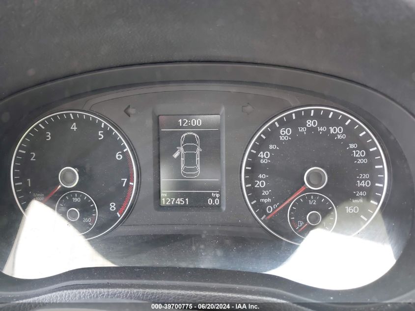 2013 Volkswagen Passat 2.5L Se VIN: 1VWBP7A36DC145356 Lot: 39700775