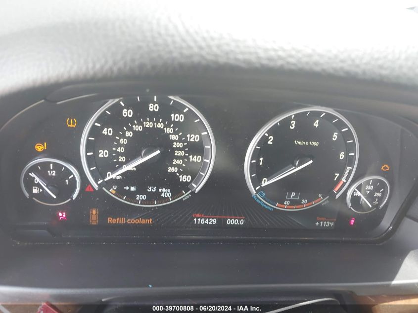 2013 BMW 535I VIN: WBAFR7C5XDC827358 Lot: 39700808