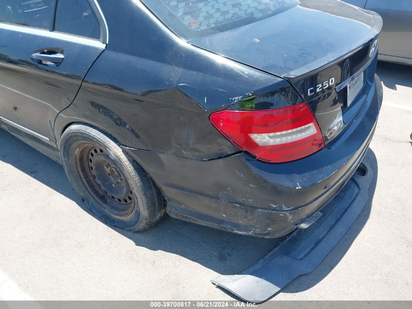 2012 Mercedes-Benz C 250 VIN: WDDGF4HB6CA644519 Lot: 39700817