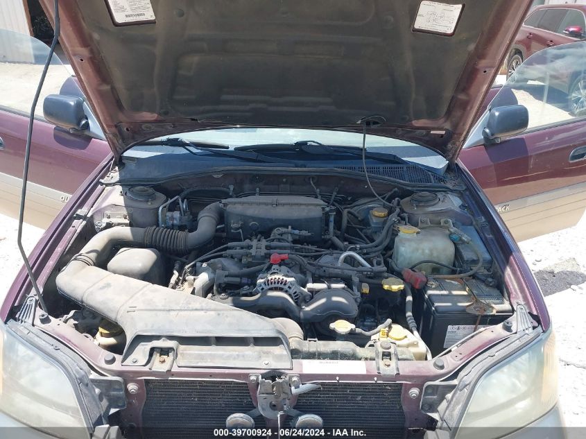 2000 Subaru Outback VIN: 4S3BH6659Y7669202 Lot: 39700924