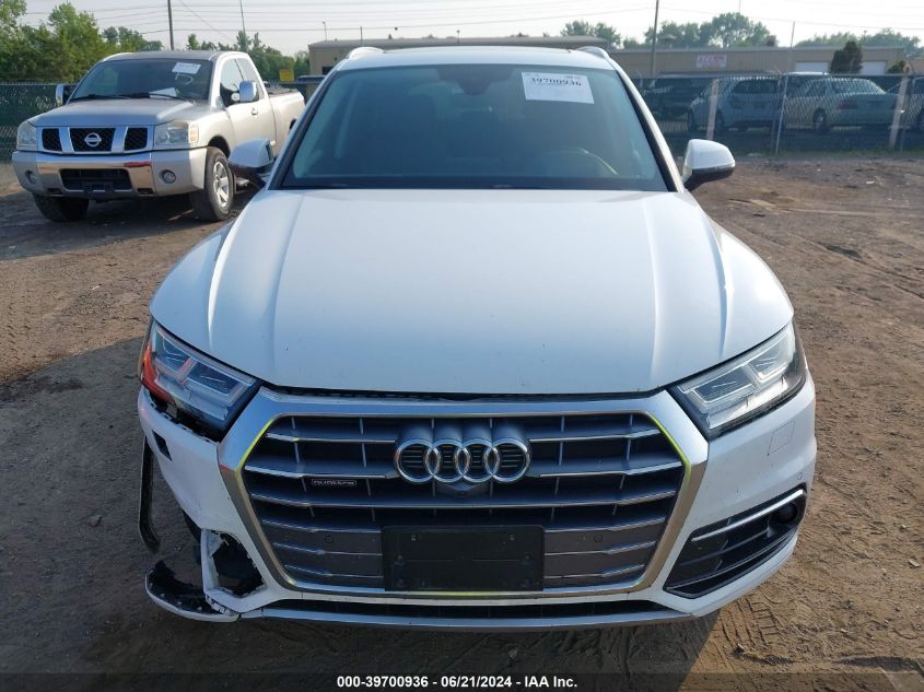 2019 Audi Q5 45 Premium VIN: WA1CNAFY2K2101513 Lot: 39700936