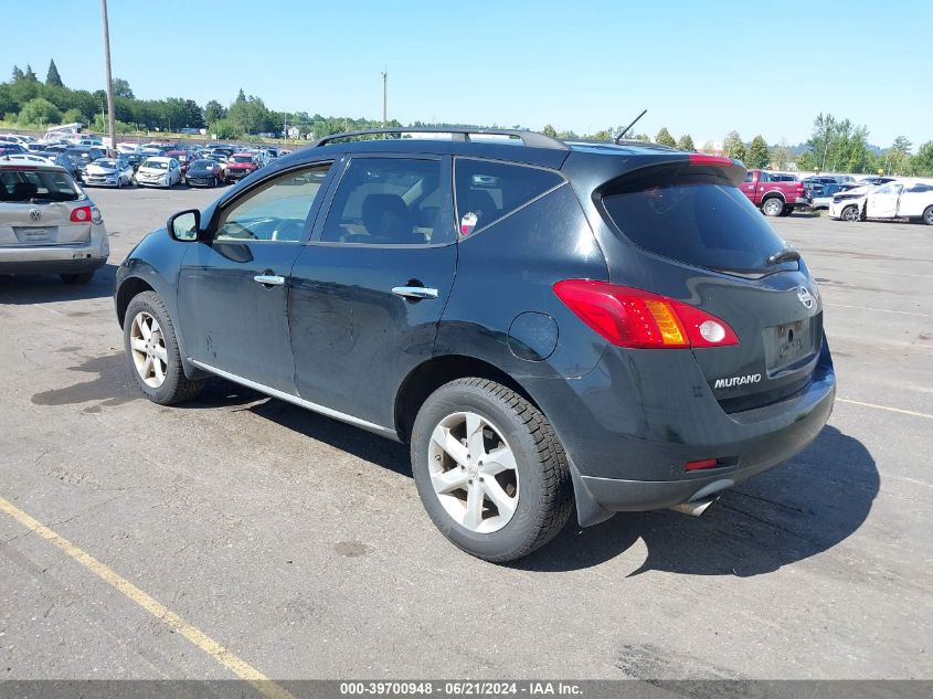 2009 Nissan Murano S VIN: JN8AZ18W29W101659 Lot: 39700948