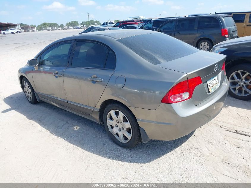 2007 Honda Civic Lx VIN: 1HGFA16567L064599 Lot: 39700962