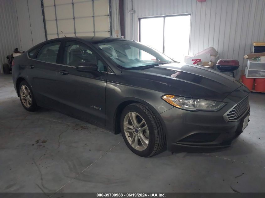 2018 Ford Fusion S Hybrid VIN: 3FA6P0UU4JR261674 Lot: 39700988