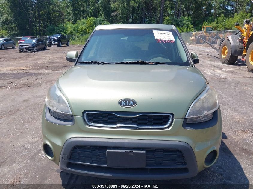 2012 Kia Soul + VIN: KNDJT2A62C7400292 Lot: 39700989