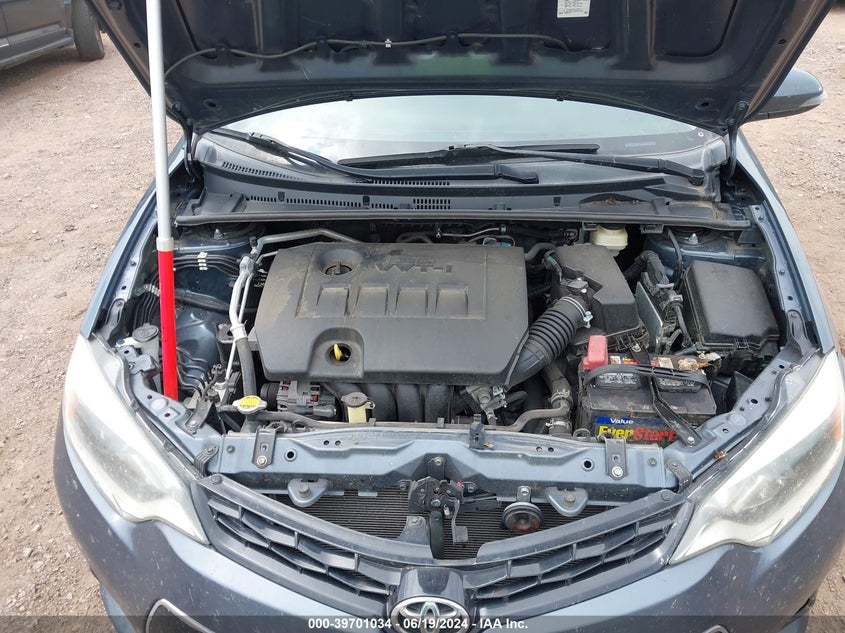 2016 Toyota Corolla S VIN: 2T1BURHE6GC519989 Lot: 39701034