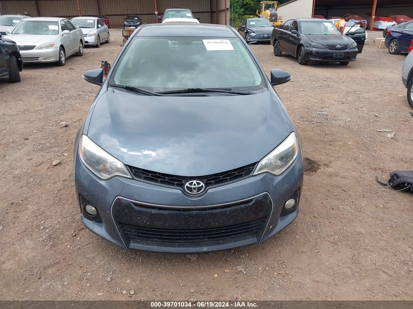 2016 Toyota Corolla S VIN: 2T1BURHE6GC519989 Lot: 39701034