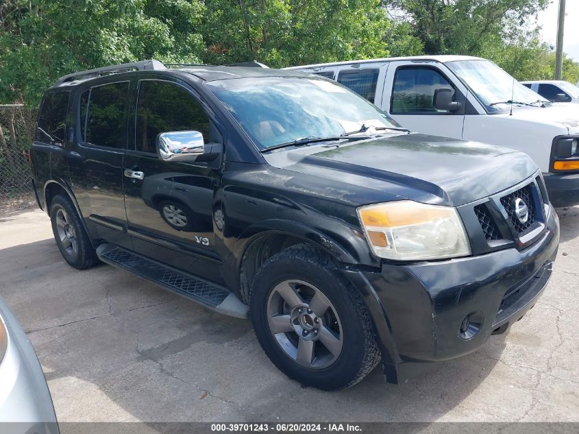 2008 Nissan Armada Se VIN: 5N1AA08D88N603944 Lot: 39701243