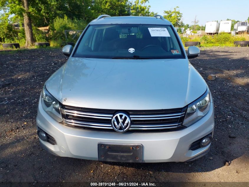 2013 Volkswagen Tiguan Se VIN: WVGBV3AX3DW591429 Lot: 39701248