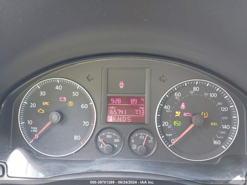 2009 Volkswagen Jetta S VIN: 3VWJZ71K79M155400 Lot: 39701269