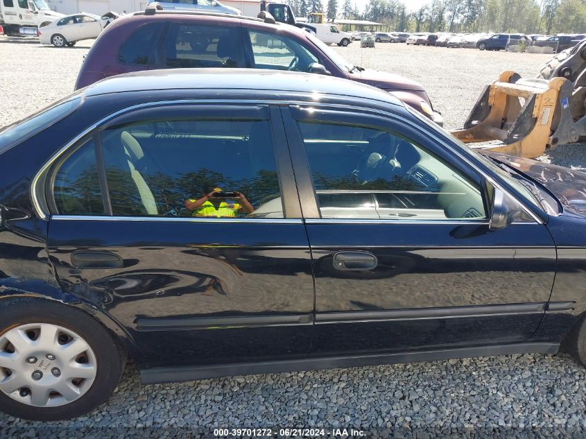 1999 Honda Civic Lx VIN: 2HGEJ6671XH550700 Lot: 39701272