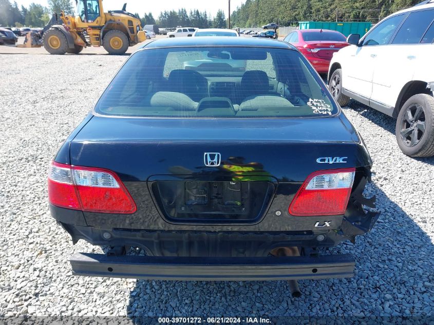 1999 Honda Civic Lx VIN: 2HGEJ6671XH550700 Lot: 39701272