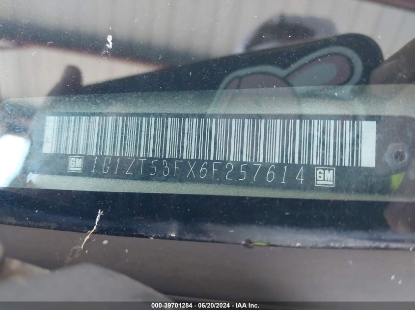 2006 Chevrolet Malibu Lt VIN: 1G1ZT53FX6F257614 Lot: 39701284