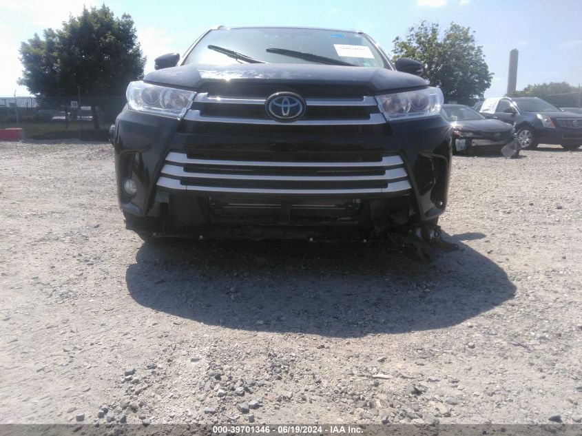 2019 Toyota Highlander Xle VIN: 5TDJZRFH3KS580128 Lot: 39701346