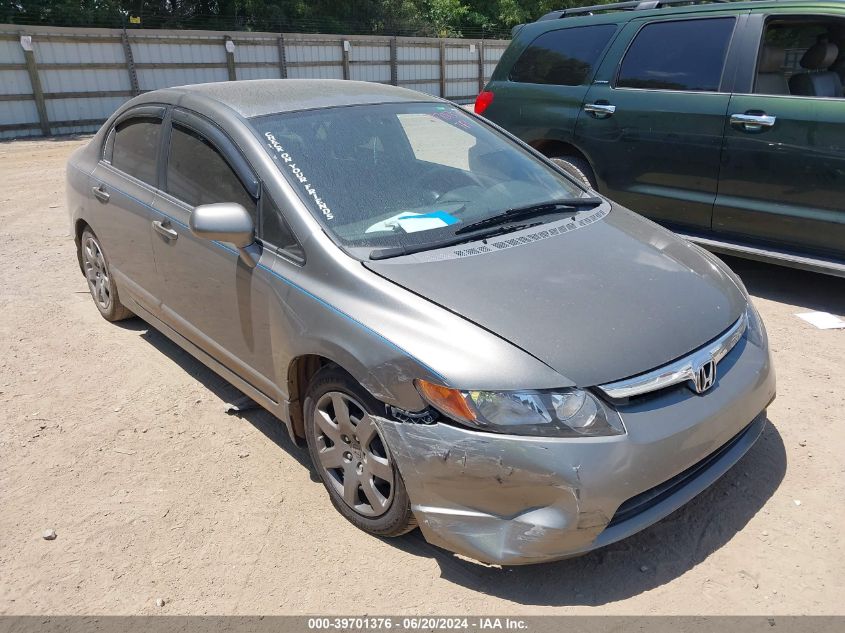 2007 Honda Civic Lx VIN: 1HGFA16547L134424 Lot: 39701376