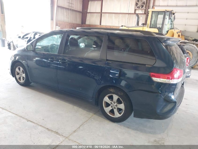 2012 Toyota Sienna Le V6 8 Passenger VIN: 5TDKK3DC2CS225577 Lot: 39701418