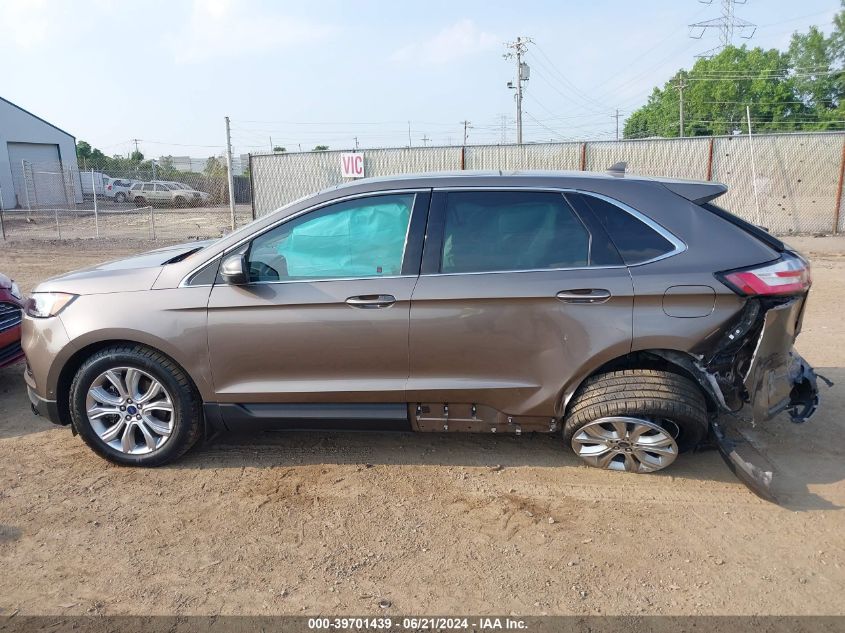 2019 Ford Edge Titanium VIN: 2FMPK4K94KBB87400 Lot: 39701439