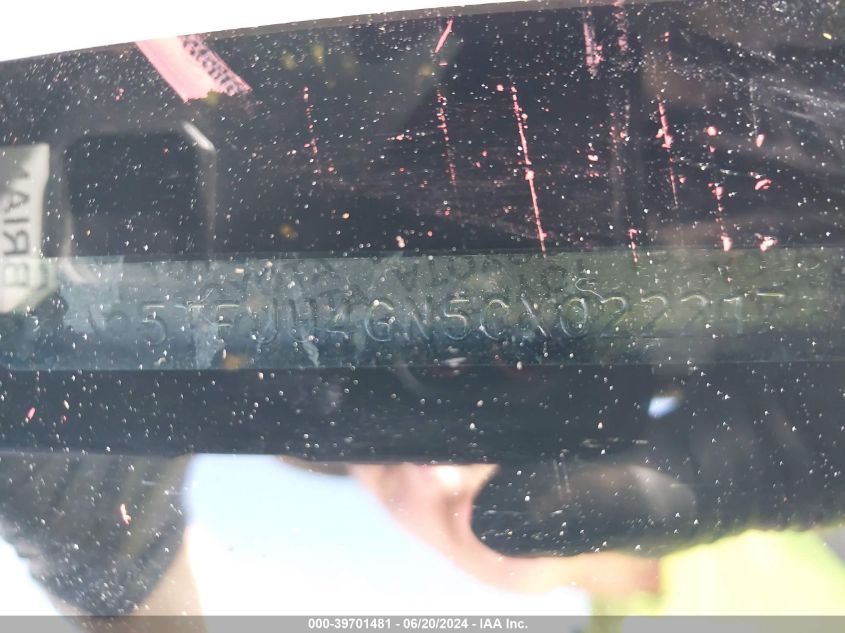 2012 Toyota Tacoma Double Cab Prerunner VIN: 5TFJU4GN5CX022217 Lot: 39701481