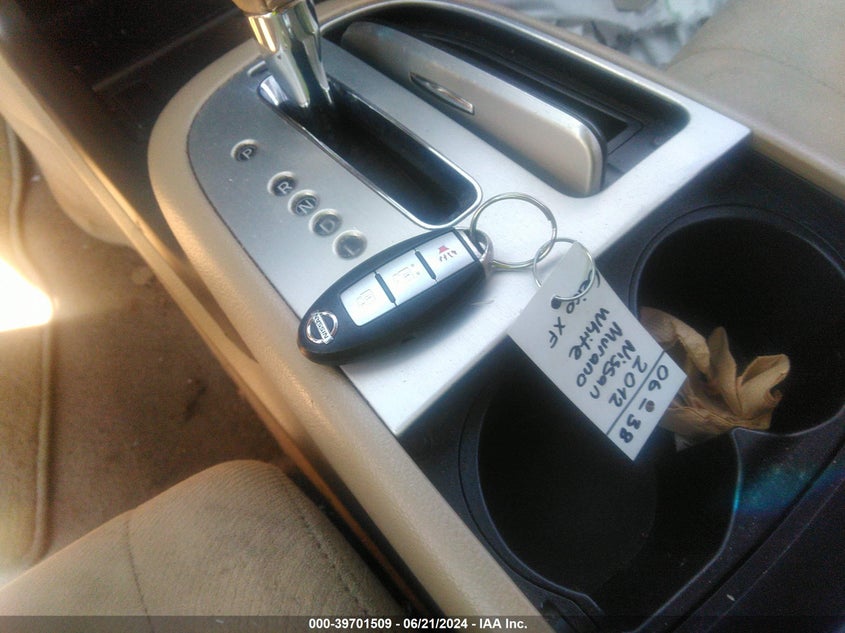 2012 Nissan Murano S VIN: JN8AZ1MW2CW204903 Lot: 39701509